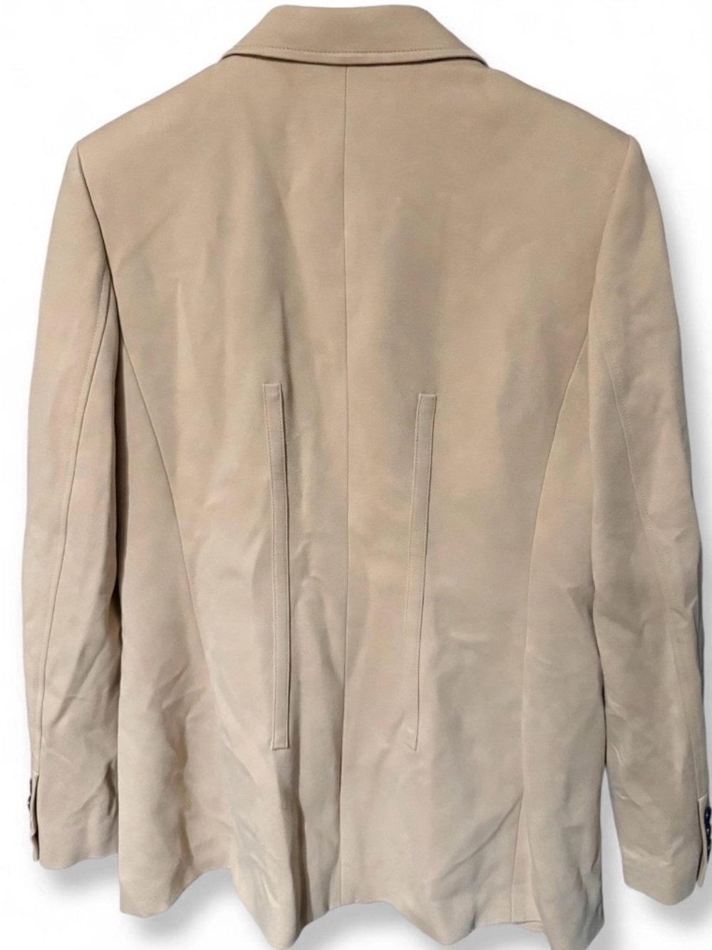 Tommy Hilfiger Beige Single-Button Tailored Blazer Size 12 - Picture 4 of 9